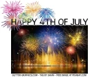 NON-ANIMATED "HAPPY 4TH OF JULY"