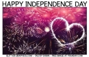 NON-ANIMATED-HAPPY INDEPENDENCE DAY, HOLIDAYS, FIREWORKS, TEXT
