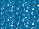DARK TURQUOISE WITH WHITE FLOWER BACKGROUND