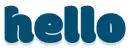 Hello, TURQUOISE, GREETINGS, TEXT