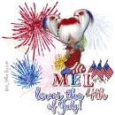 Mel - Loves The 4th - Fireworks - Flags