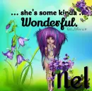 Mel - Some Kinda Wonderful - Purple Flowers