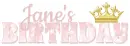 JANE'S BIRTHDAY, ANIMATED, BUBBLES, TEXT