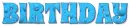 BIRTHDAY, LIGHT BLUE, SEASONAL, TEXT
