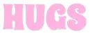 HUGS, FRIENDSHIP, PINK, HEARTS, TEXT