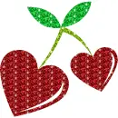 heart-shaped cherries