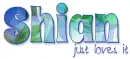 Shian just loves it, TURQUOISE, TROPICAL, TEXT