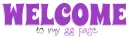 WELCOME TO MY GG PAGE, GG RELATED, LAVENDER, TEXT