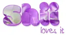 SHII LOVES IT, LAVENDER, FLOWERS, TEXT