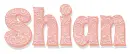 SHIAN, PEACH, PATTERNS, NAMES, TEXT