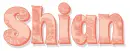 SHIAN, PEACH, PATTERNS, NAMES, TEXT, ROSES