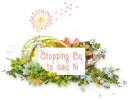 Stopping by to say hi, DANDELION, FLOWERS, TEXT