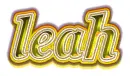 Chrome sparkle letters-Leah 