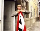 tearing up the nazi flag