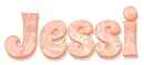 Jessi, NAMES, PATTERN, PEACH, TEXT