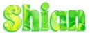 Shian, NAMES, GREEN, SWIRLS, BACKGROUNDS