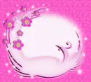 Hot pink Background with a pink bird