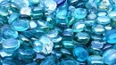 TURQUOISE CRYSTAL STONE BACKGROUND 