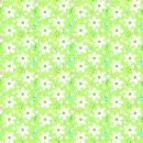 LIME BACKGROUND WITH WHITE FLOWERS & MUSIC NOTES