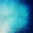 TURQUOISE BACKGROUND WITH MANDALAS