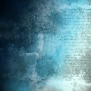 DARK TURQUOISE WITH VINTAGE TEXT & DESIGNS