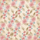 Tan Background with Roses