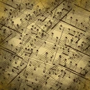 TAN BACKGROUND WITH MUSIC NOTES