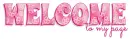 Welcome to my page, CLOVERS, PINKISH, TEXT