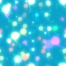 AQUA BACKGROUND WITH BALLOONS