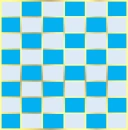 BLUE & GREY SQUARES WITH GOLD TRIM BACKGROUND 