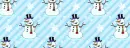 Winter Snowman Background