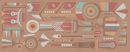 TAN BANNER WITH INDIAN DESIGNS