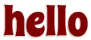 HELLO, BURGANDY, TEXT, GREETINGS