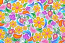 BRIGHT FLORAL NEON BACKGROUND