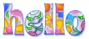 HELLO, NEON, MULTI, TEXT