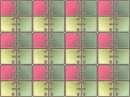 RED & GREEN SQUARED BACKGROUND WITH STITCHES