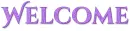 WELCOME, LAVENDER, DESIGNS, TEXT