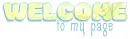 WELCOME TO MY PAGE, YELLOW, ABSTRACT, TEXT