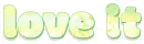 LOVE IT,  YELLOW, ABSTRACT, TEXT, GG RELATED