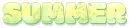 SUMMER, YELLOW, ABSTRACT, TURQUOISE, TEXT