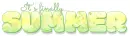 IT'S FINALLY SUMMER, YELLOW, ABSTRACT, TURQUOISE, TEXT