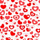 RED HEART on WHITE BACKGROUND