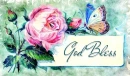 GOD BLESS, ROSE, NATURE, TEXT