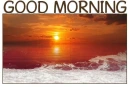 GOOD MORNING, OCEAN, BEACH, TEXT