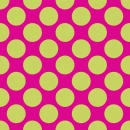 FUSCIA BACKGROUND WITH GOLD POLKA DOTS