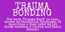 Trauma bonding, Domestic Violence, Domestic Abuse