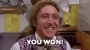 Gene Wilder Willy Wonka Chocolate Factory "YOU WON?
