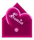 Sonia - heart and envelope letter