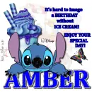 Amber - Ice Cream - Stitch ((c) Disney) - Birthday
