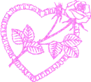 a heart with a rose